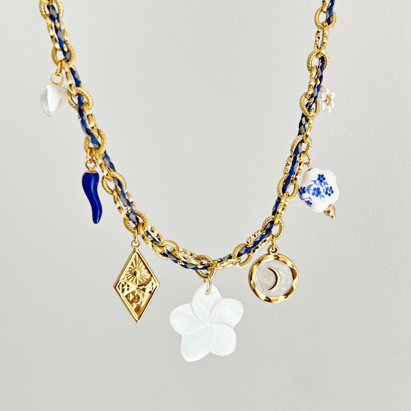 Collier Charms Corfou