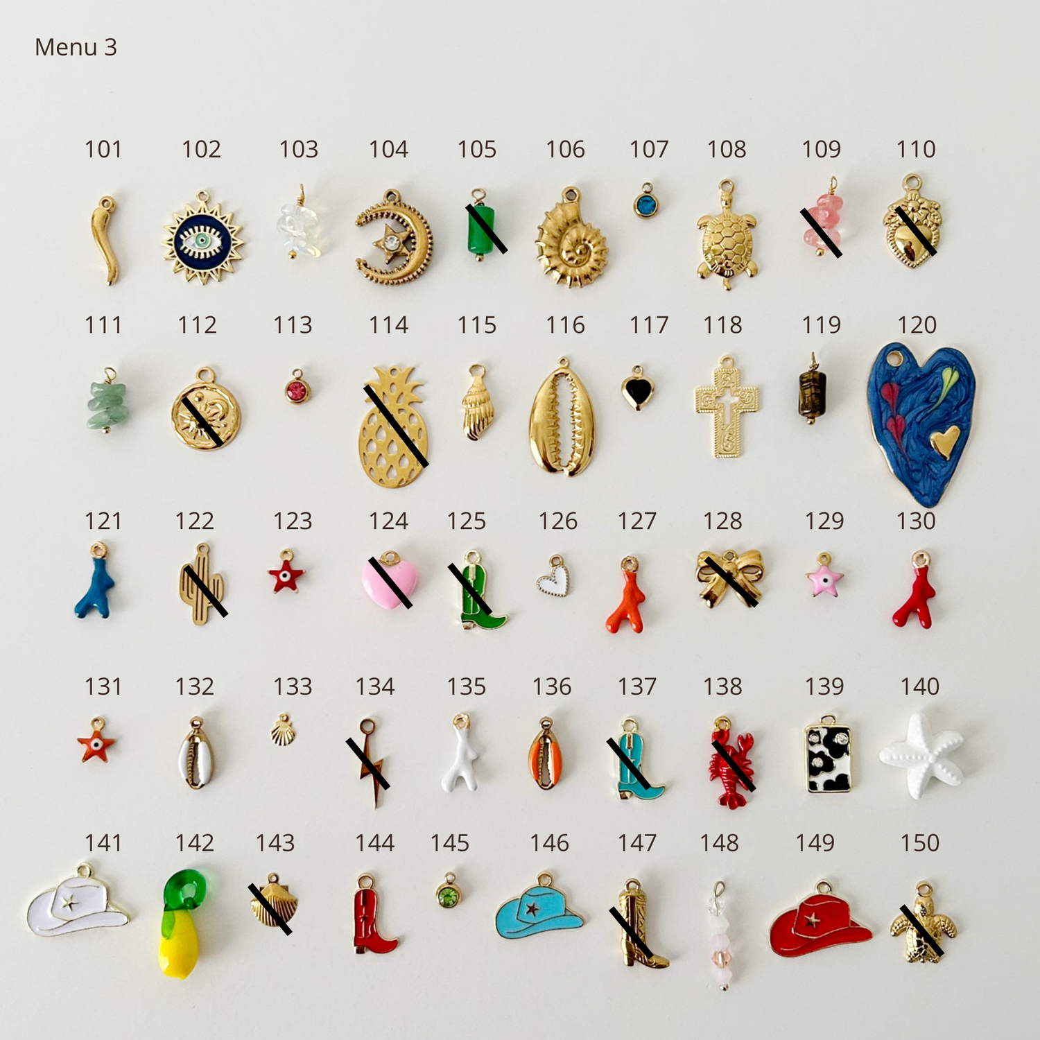 Collier Charms Sautoir | A Composer