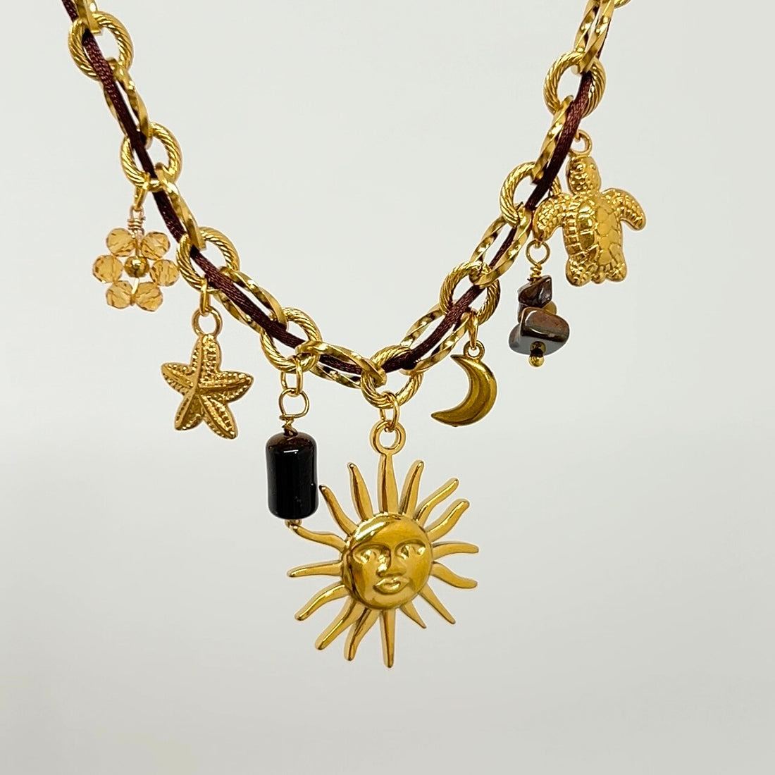 Collier Charms Espresso